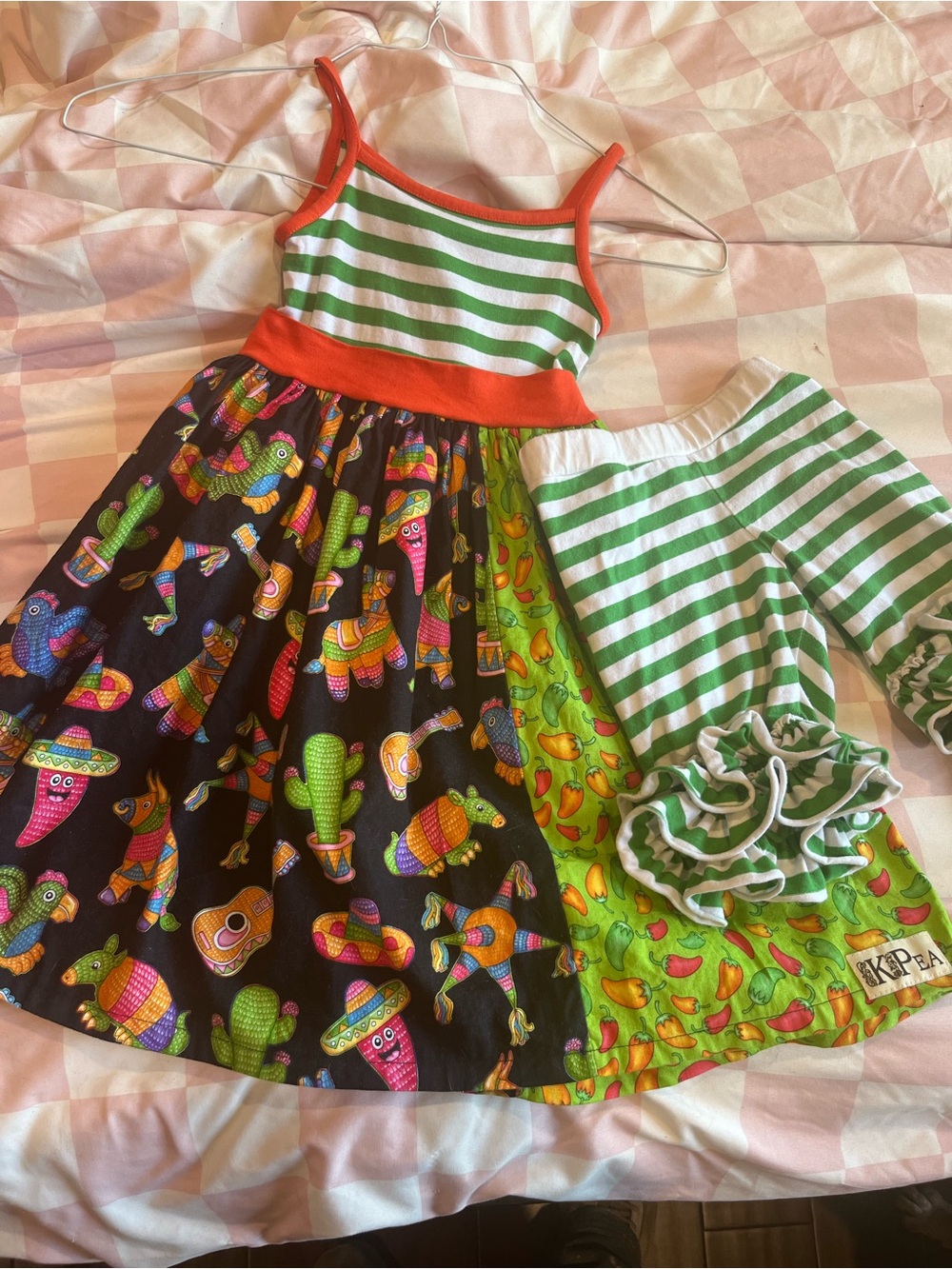 KPea Cinco de Mayo dress with matching shorts